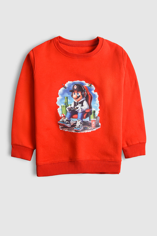 Imported Game On Graphic Sweatshirt (PW478)