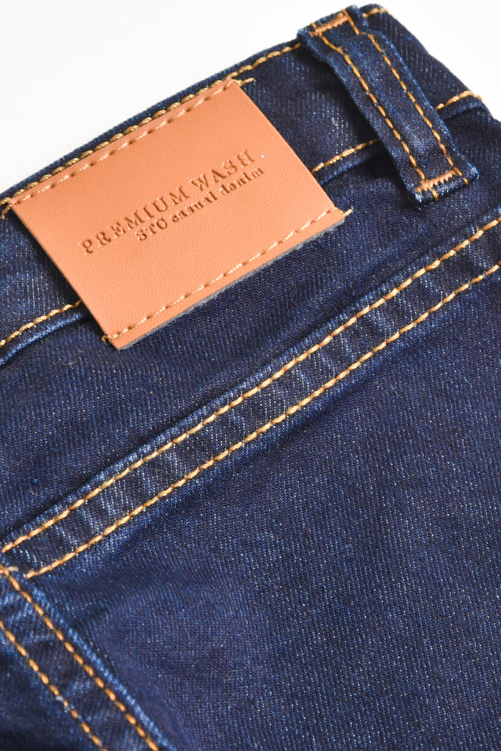 Dark Denim Cargo Jeans Five Pockets (PW101)