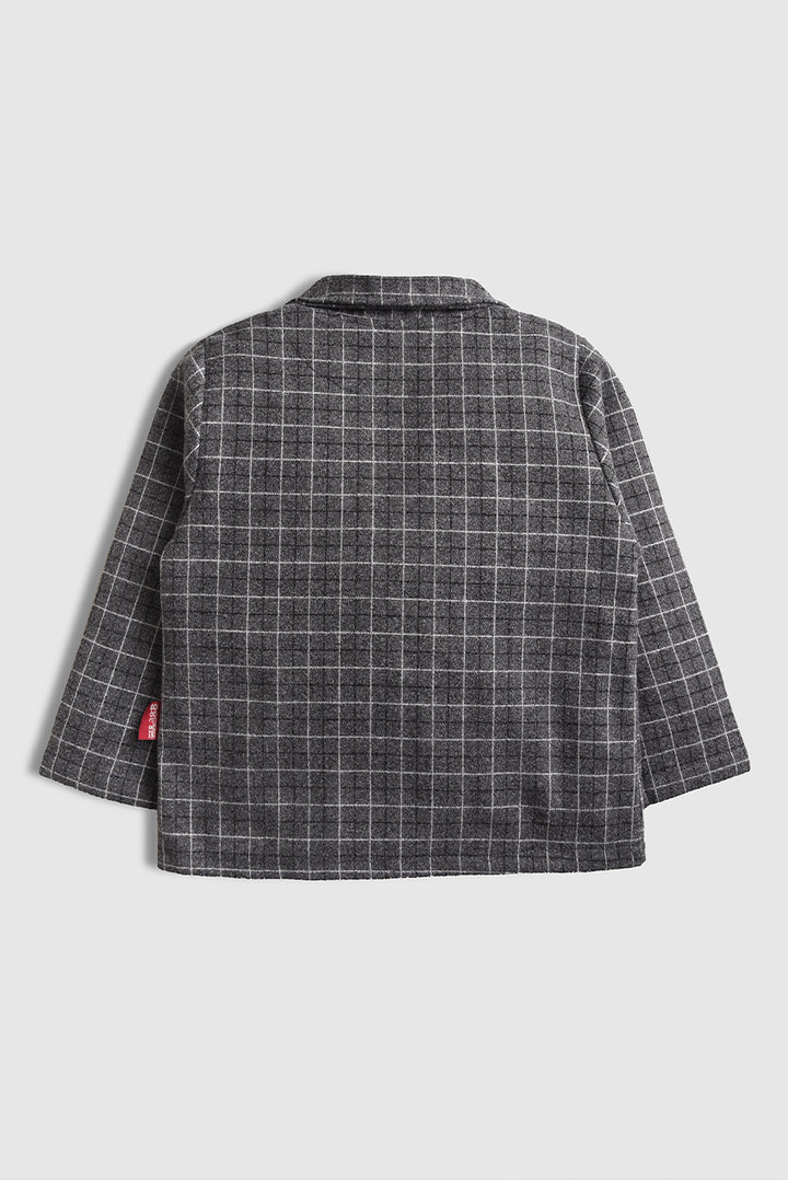 Imported Little Gent Plaid Suit Set ( 3 Pcs)