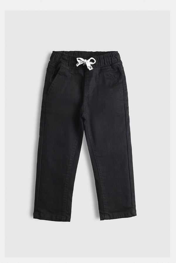 Jet Black Denim Pants (PW446)
