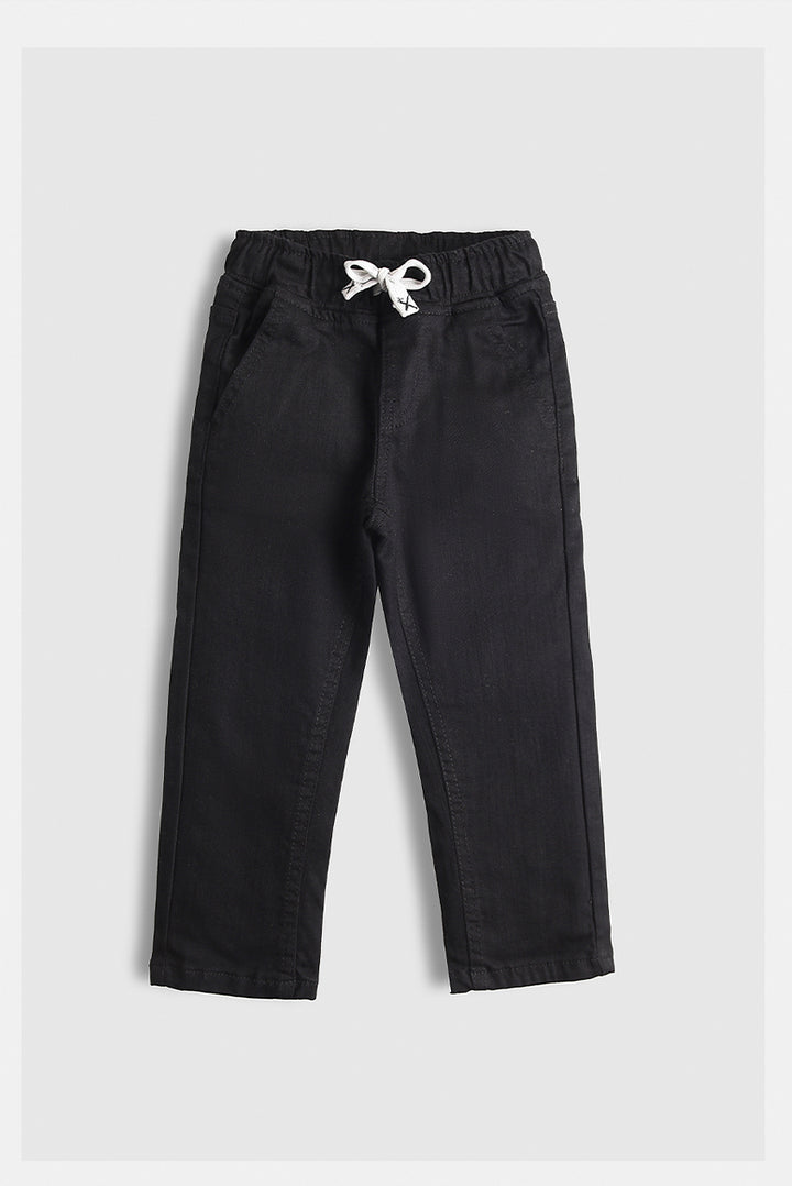 Jet Black Denim Pants (PW446)