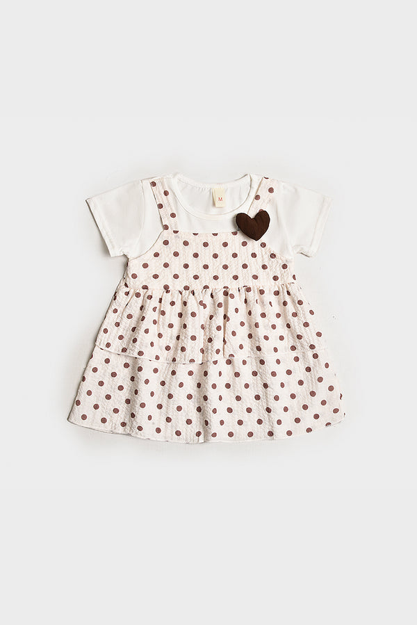Imported Polka Dot Baby Dress (PW173)