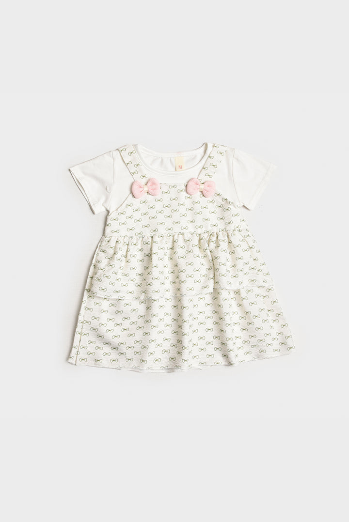 Imported Light Green Pinafore Baby Dress (PW156)
