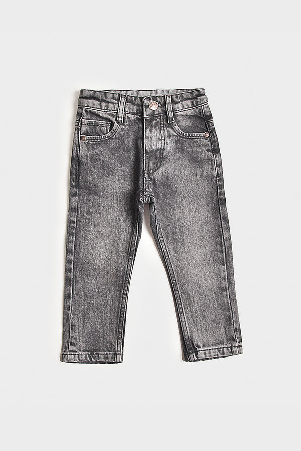 Vintage Grey Slim-Fit Denim Jeans (PW98)