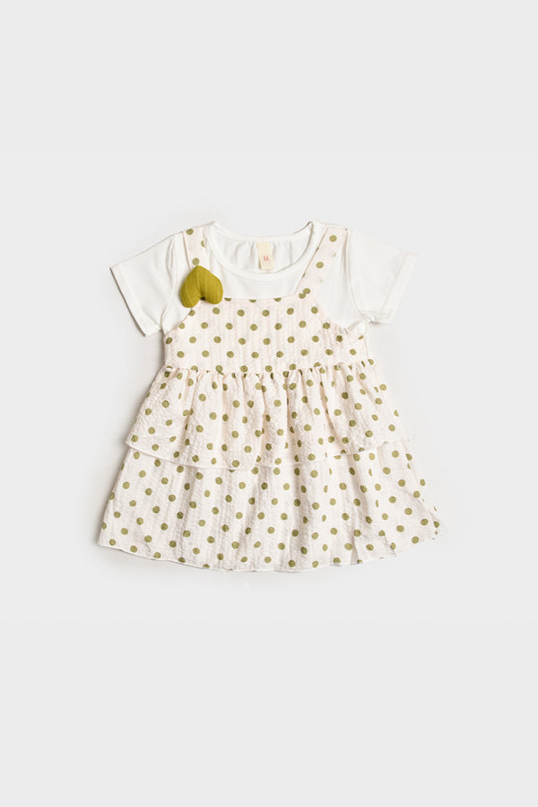 Imported Polka Dot Baby Girl Dress (PW153)