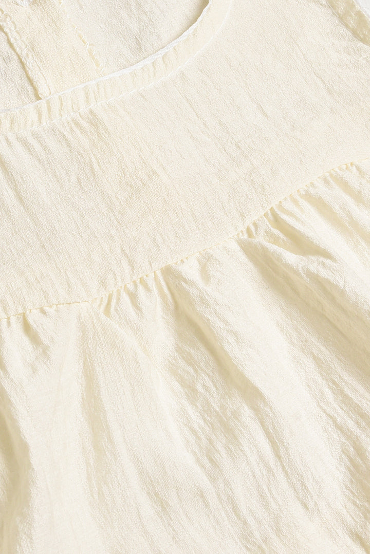 Imported Rose Crochet & Cotton Baby Dress (PW174)