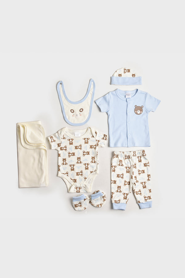 Imported Newborn Cotton Essentials Set (7-Piece) (PW109)