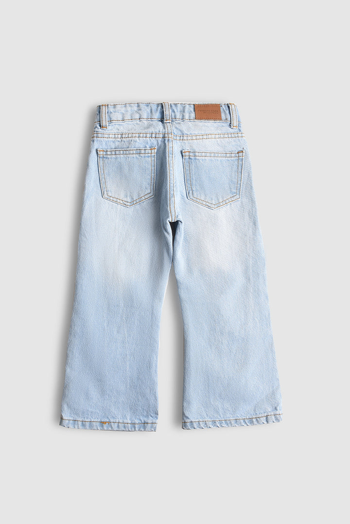 Starlight Sprinkle Wide-Leg Denim Pants (PW473)