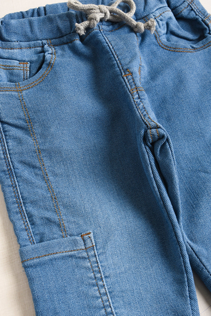 Super Soft Cargo Denim Pants (PW382)