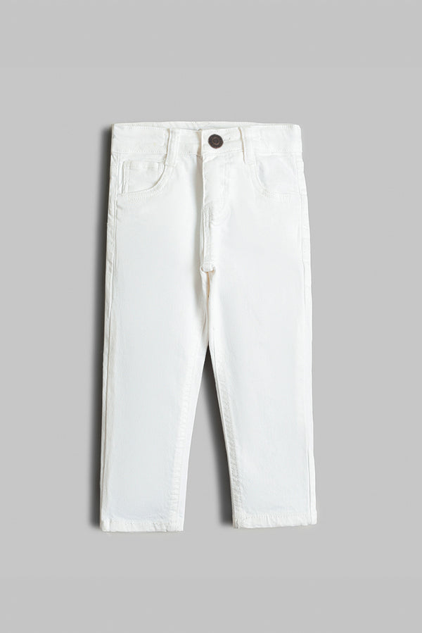 White Denim Pants (PW385)