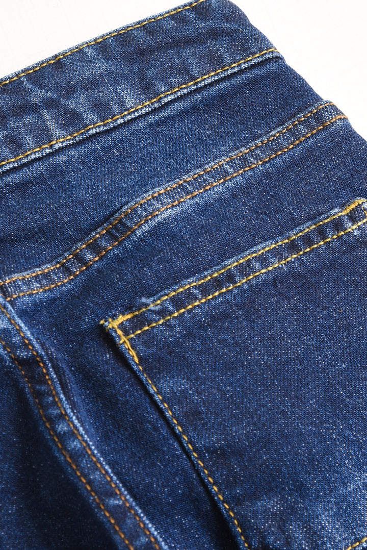 Indigo Fade Wide-Leg Denim Pants (PW450)