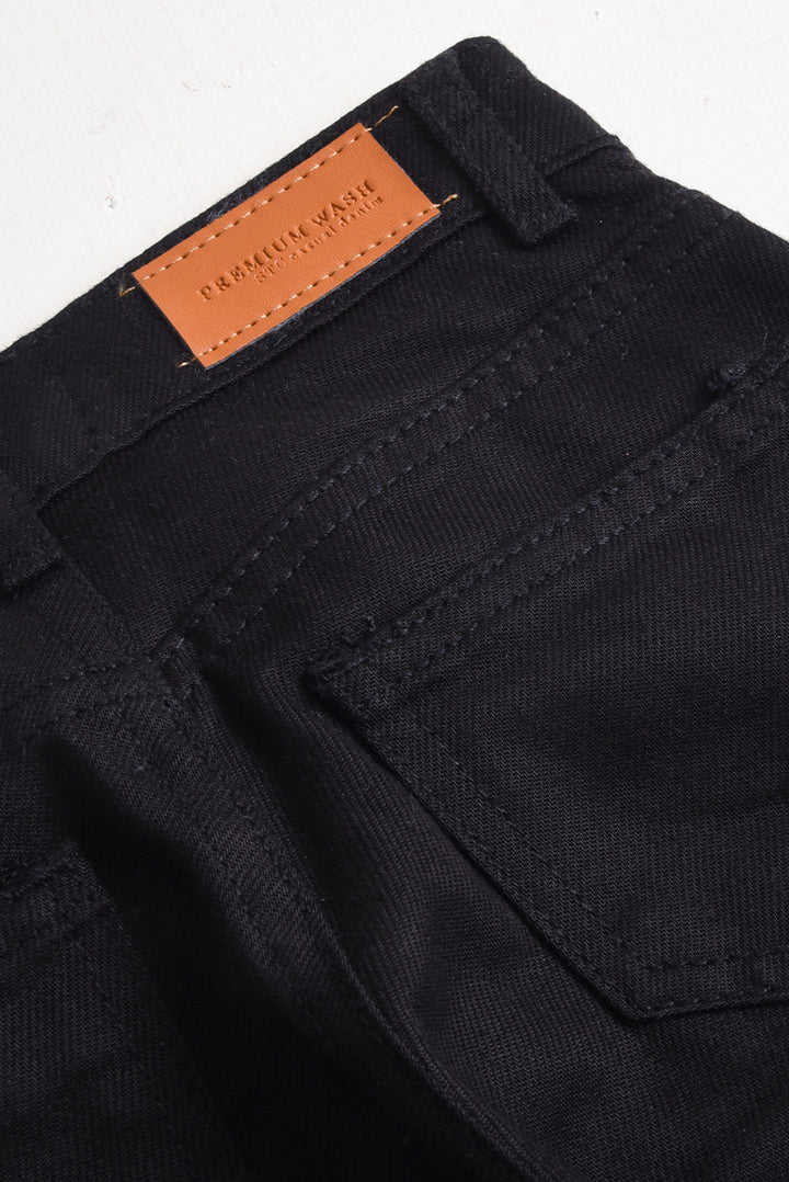 Midnight Bloom Wide-Leg Denim Pants (PW475)