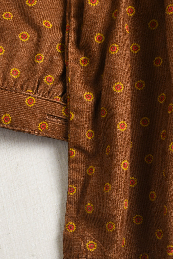 Floral Embroidered Corduroy Dress (PW373)
