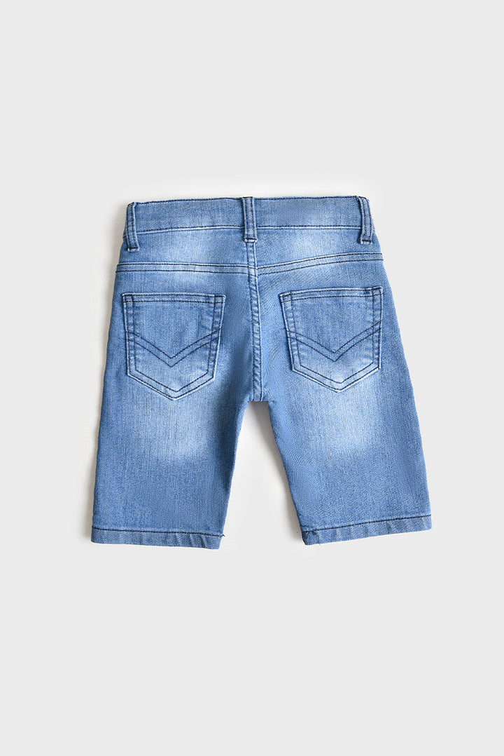 Stretchable Light Blue Denim Shorts (PW205)