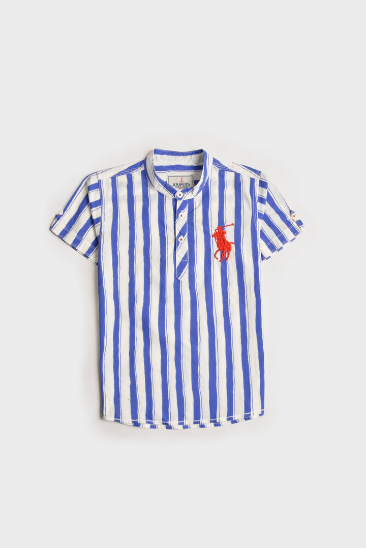 Boys Striped Cotton Shirt