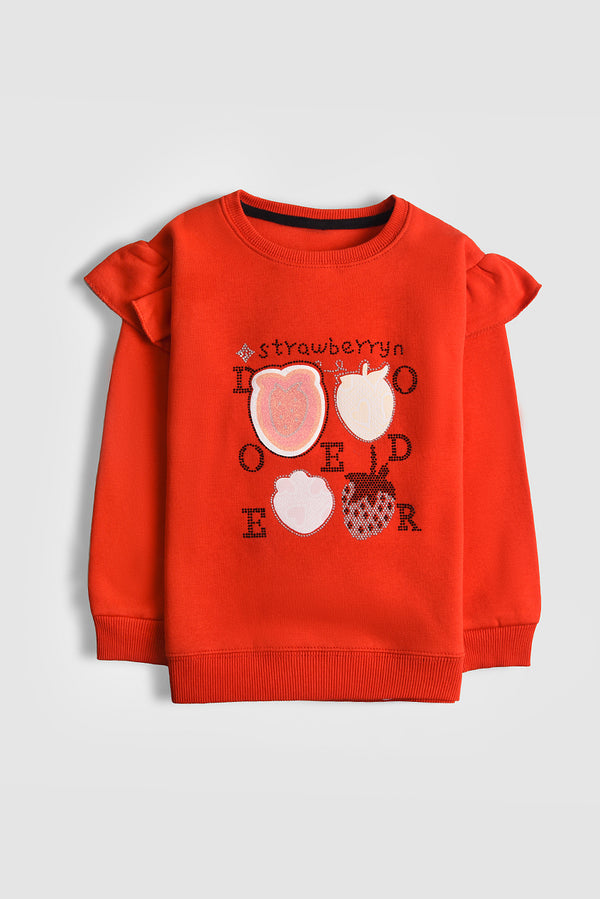Imported Strawberry Grid Sweatshirt (PW400)