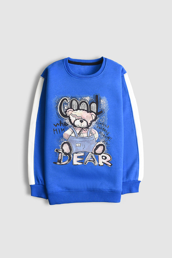 Imported Bear Pop Stripe Sweatshirt (PW413)