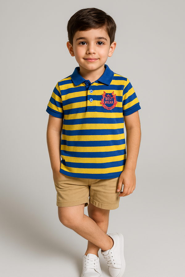 Striped Breeze Polo Shirt