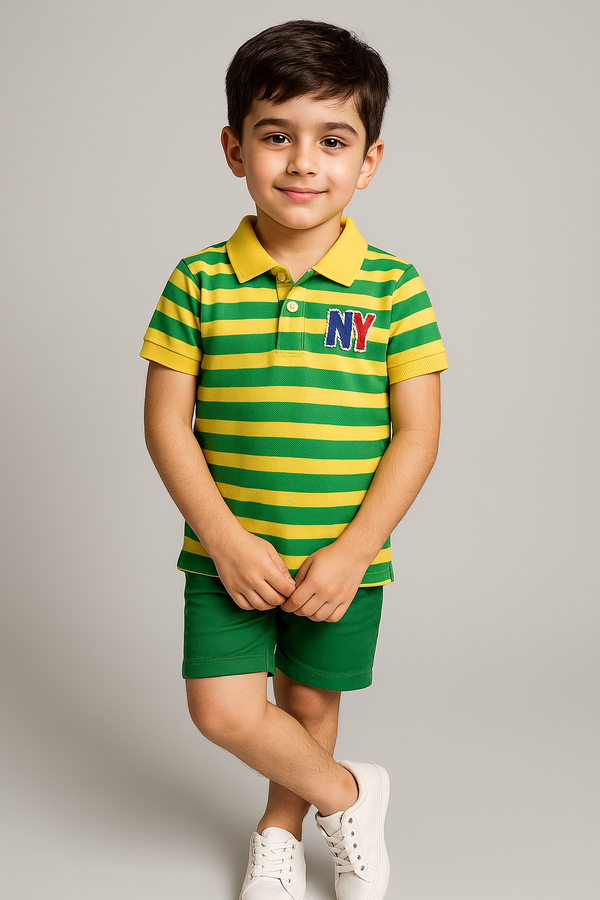 Striped Breeze Polo Shirt