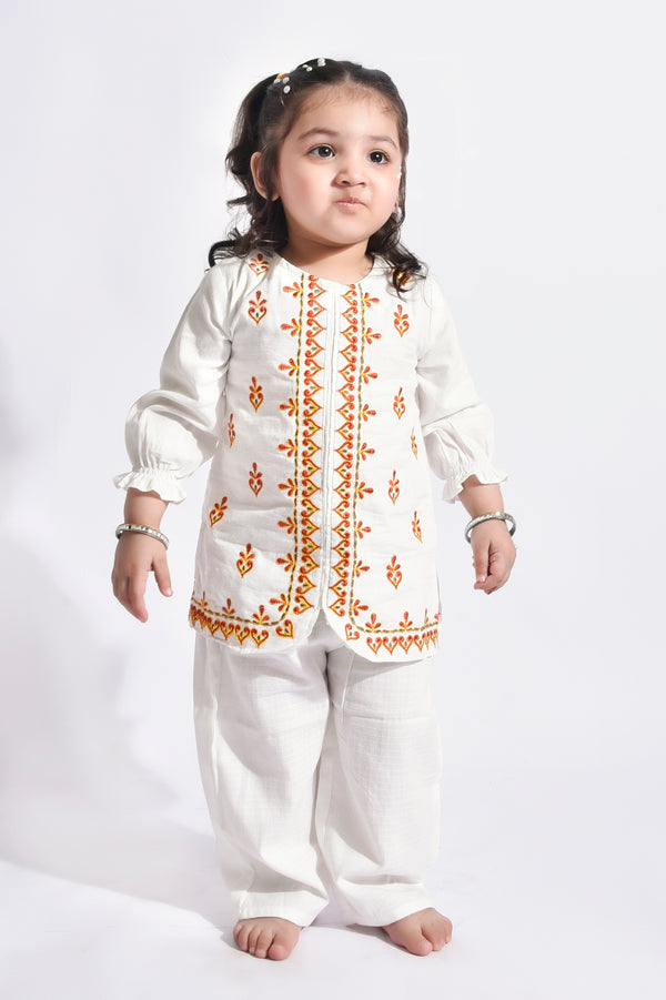 Girls Ethnic Embroidered Suit (PW194)