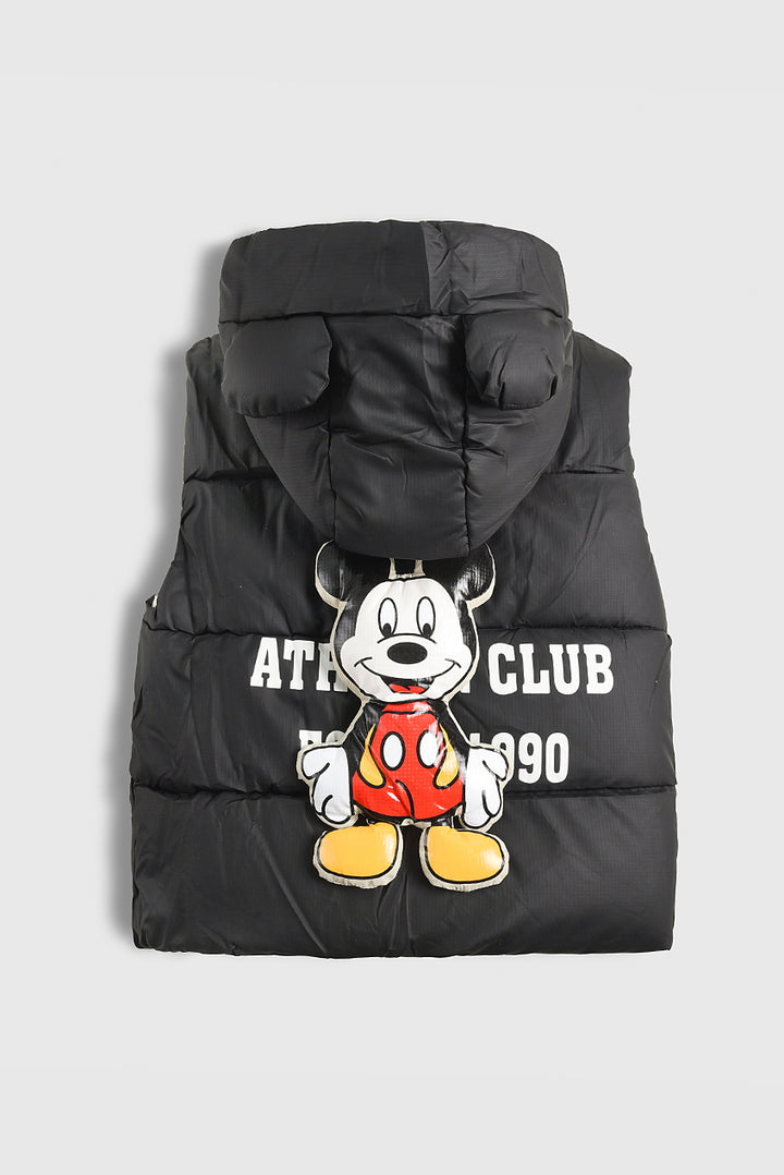 Imported Mickey Mouse Sleeveless Puffer Jacket(PW696)