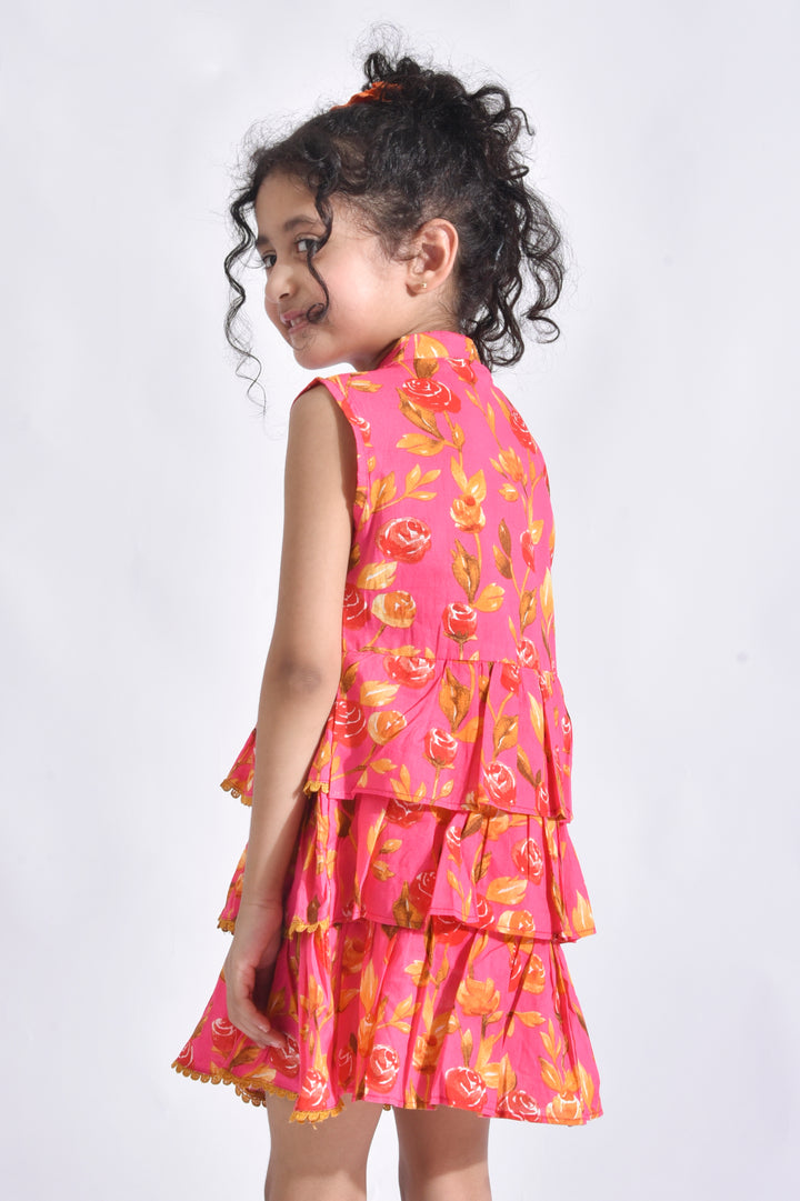 Girls Rosy Ruffle Dress (PW212)