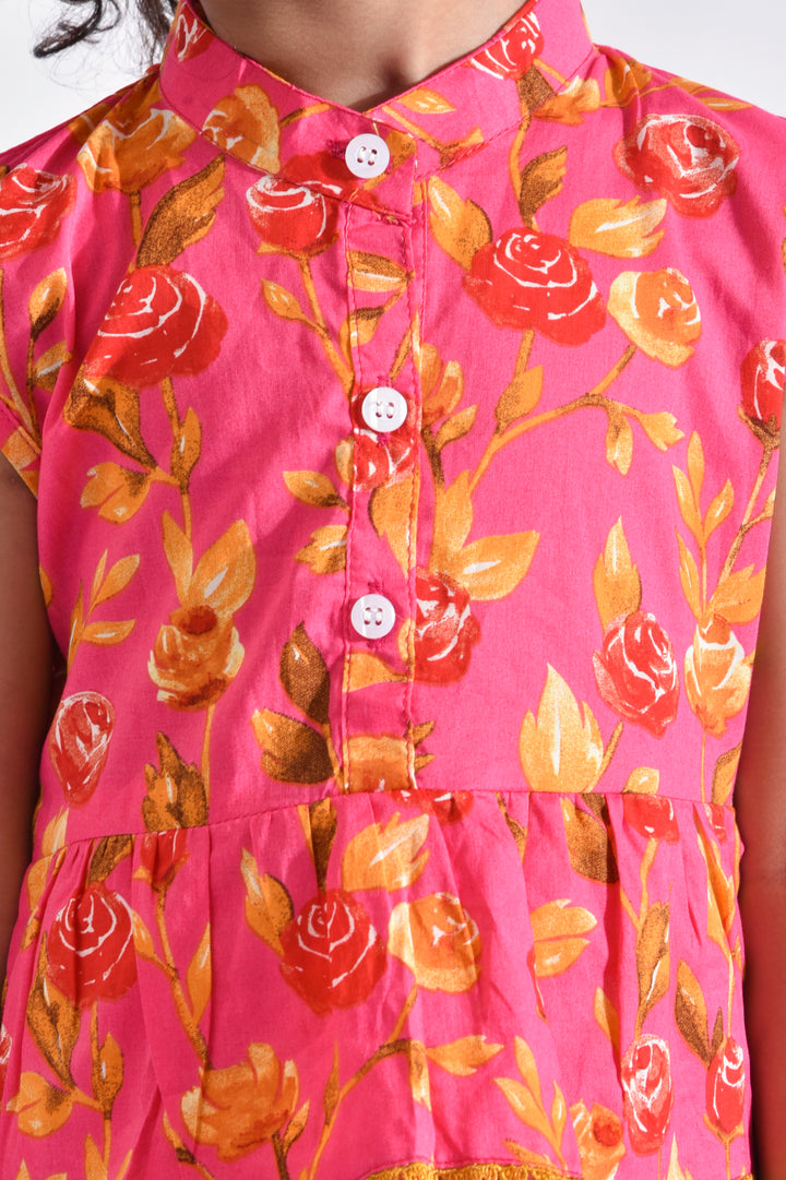 Girls Rosy Ruffle Dress (PW212)