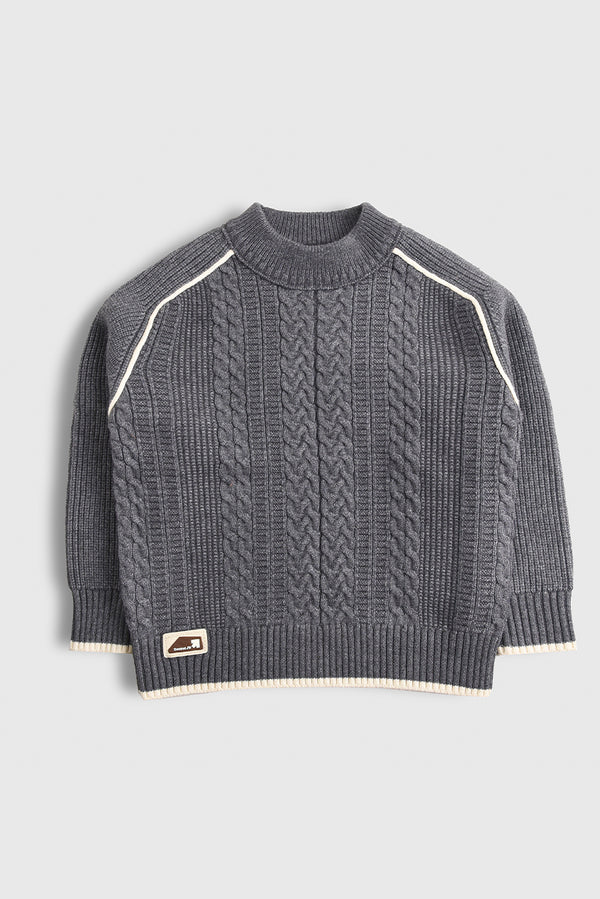 Imported Gray Pullover Sweater (PW755)