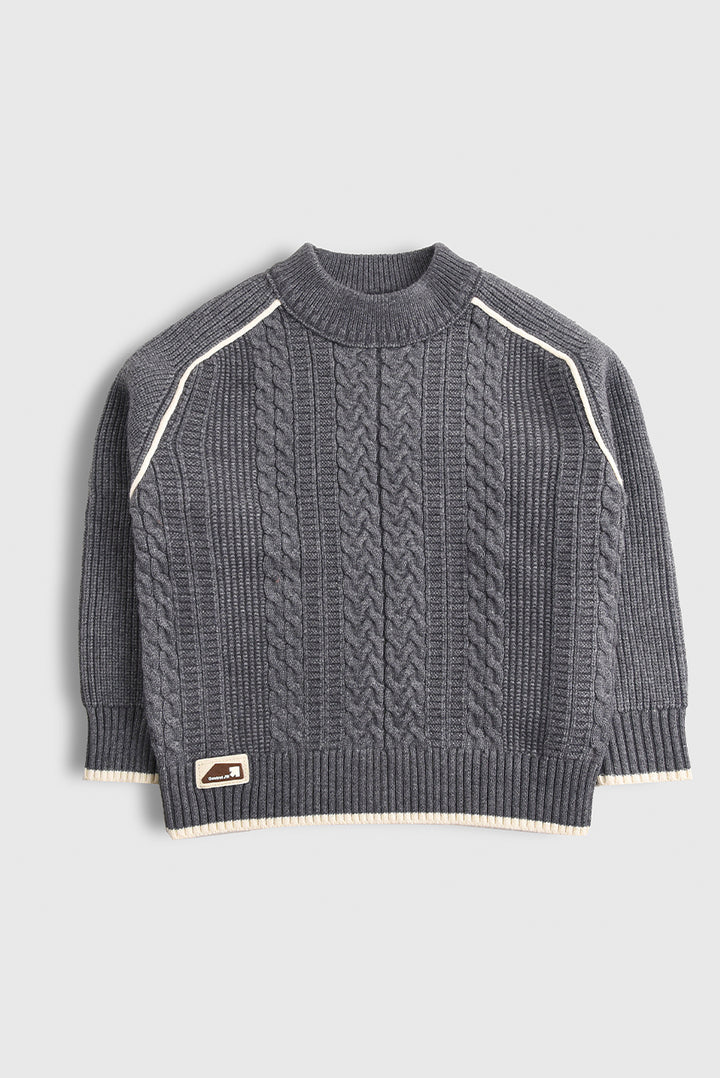 Imported Gray Pullover Sweater (PW755)