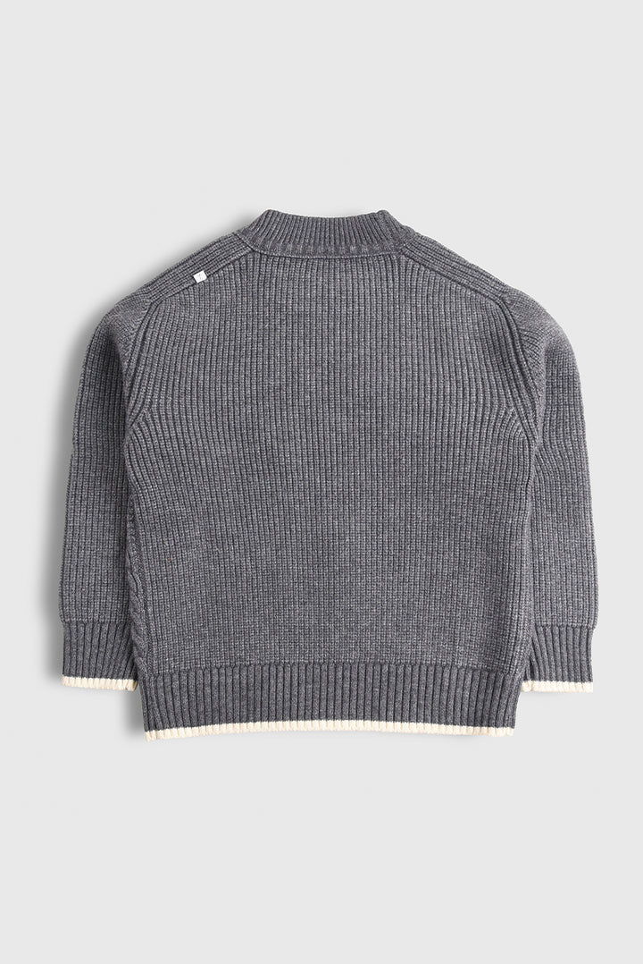 Imported Gray Pullover Sweater (PW755)